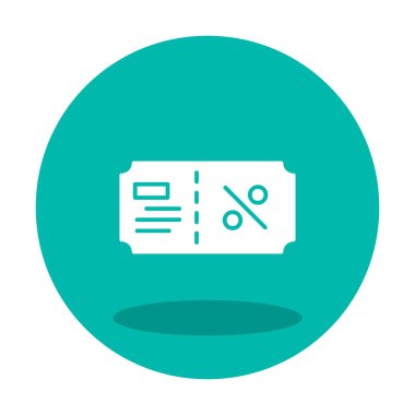 Hediye çeki web simgesi, vektör illüstrasyonu 