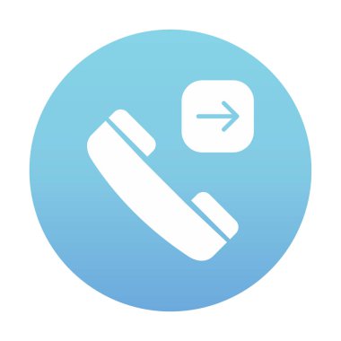 Düz telefon simgesi vektör illüstrasyonu 