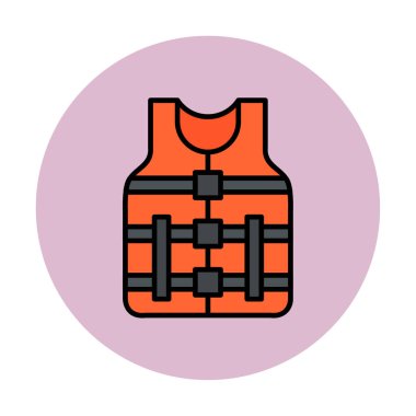 Emanet yelek kutsal kişilerin resmi, vektör çizim 