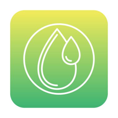 su damlası ağ simgesi, vektör illüstrasyonu 