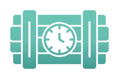 Zaman bombası ikonu vektör illüstrasyonu.