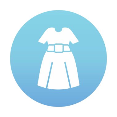 elbise web simgesi, vektör illüstrasyonu