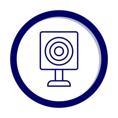 Askeri Hedef ikonu vektör çizimi