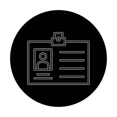 Üyelik Kartı simgesinin vektör illüstrasyonu