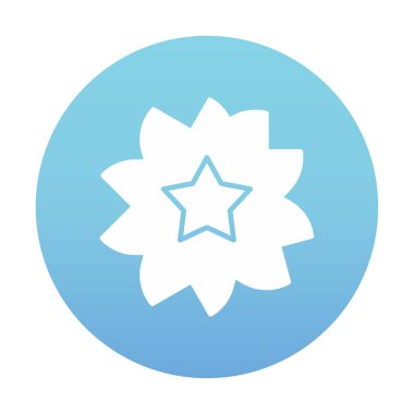 Sakura çiçek simgesi, vektör illüstrasyonu 