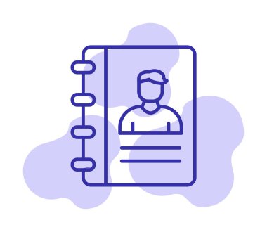 kitap simgesini başvurun, illüstrasyon vektör 