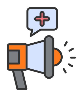 Basit Pazarlama Kampanyası simgesi, vektör illüstrasyonu