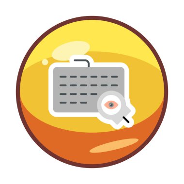 Tuş kaydedici ağ simgesi, vektör illüstrasyonu 