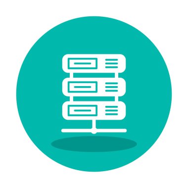 Veri sunucu simgesinin vektör illüstrasyonu 