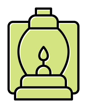 fener düz simgesi, vektör illüstrasyonu 