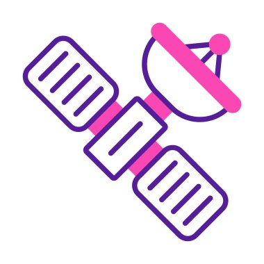 Uydu vektör çizimi, simge ögesi biçimi                     