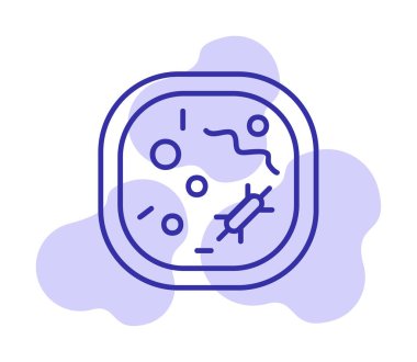 Hücre simgesi, vektör illüstrasyonu