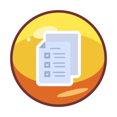 Sınav simgesi vektör illüstrasyonu 