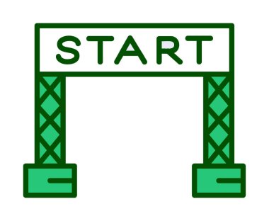 satır simge vektör çizim başlatmak