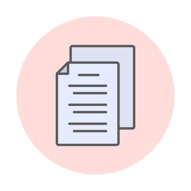 belgelerin vektör çizimi simgesi  