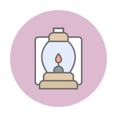 fener düz simgesi, vektör illüstrasyonu 