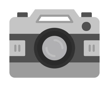 fotoğraf makinesi ikon vektör illüstrasyonu                      