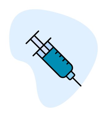 Şırınga ikonu vektör çizimi