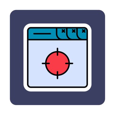 hedef simge, vektör illüstrasyonu basit tasarım