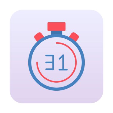 Basit kronometre vektör illüstrasyonu