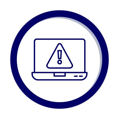 Hata vektör çizimi, Konsept ve grafik tasarım için Adware vektör çizgisi simgesi. 