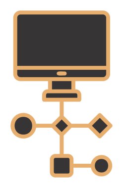 Takım Yönetimi web simgesi, vektör illüstrasyonu  