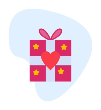 hediye kutusu ikon vektör çizimi tasarımı 