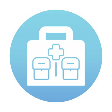 İlk yardım kiti vektör illüstrasyonu