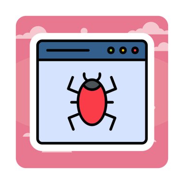 Yasak web sitesi vektör simgesi 