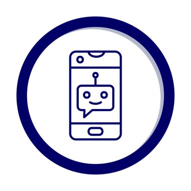 Sohbet simgesi vektör illüstrasyonu