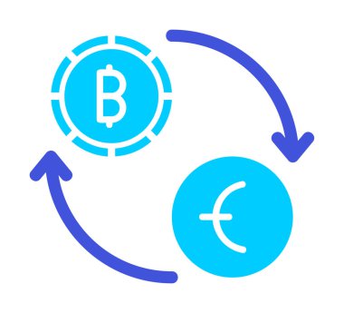 para birimi değişim simgesi, vektör illüstrasyonu