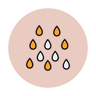 yağmur simgesi, vektör illüstrasyonu  