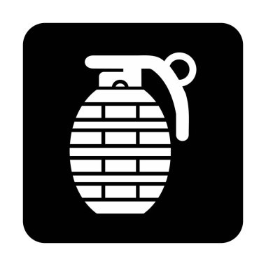 El bombası simgesi, vektör illüstrasyonu