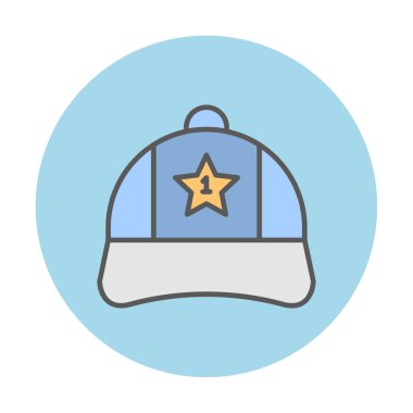 Bir numaralı simge ile kapağın vektör illüstrasyonu 