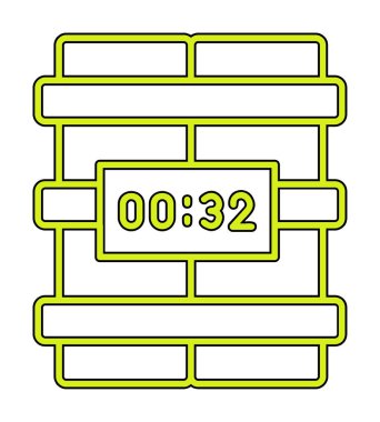 Zaman bombası ikonu vektör illüstrasyonu.