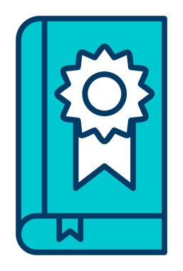 kitap web simgesi, vektör illüstrasyonu