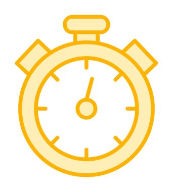 Basit kronometre vektör illüstrasyonu