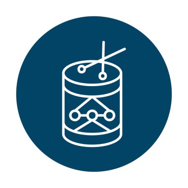 Davullar web simgesi, vektör illüstrasyonu