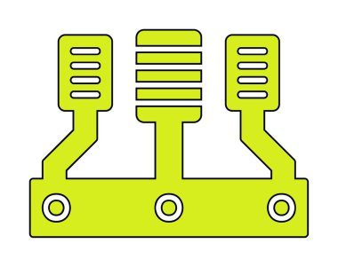 Araba Hızlandırıcı düz simgesi, vektör illüstrasyonu 