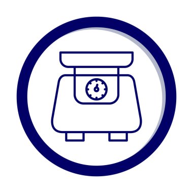 ölçekli düz simge, vektör illüstrasyonu