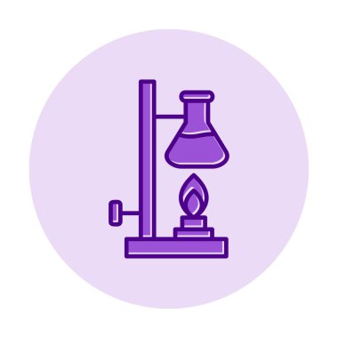 Basit Kimyasal Deney simgesi, vektör çizimi