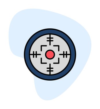 Kapsam renkli vektör simgesi