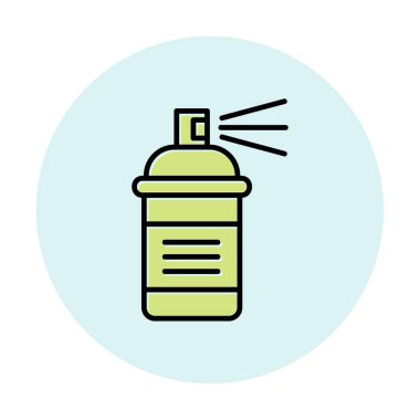 Boya spreyi simgesi, vektör illüstrasyonu 