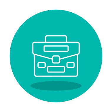 Çanta. Web simgesi basit illüstrasyon  