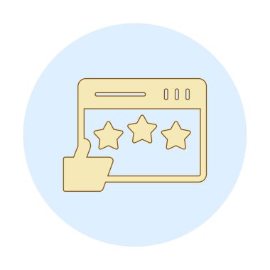 Grafik Gözden Geçirme simgesi vektör çizimi 