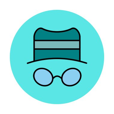 Basit casus yazılım simgesi, vektör illüstrasyonu