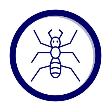 Karınca. Web simgesi basit illüstrasyon