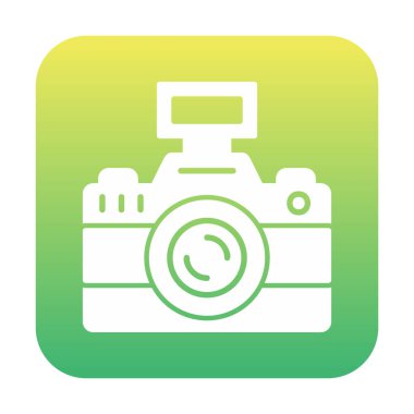 fotoğraf makinesi ikon vektör illüstrasyonu                      