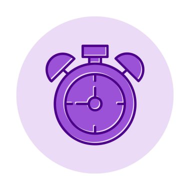 Alarm saati web simgesi, vektör illüstrasyonu