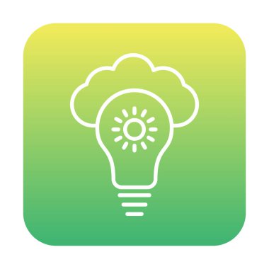 Basit Bulut vektör simgesi. 